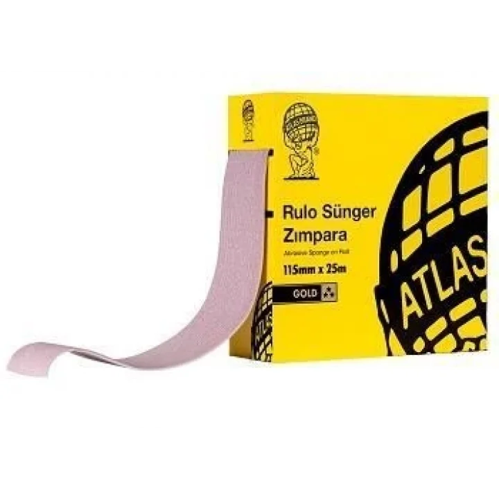 Mey İthalat® Atlas Gold 180 Kum Sünger Zımpara 115 mm 1 Metre