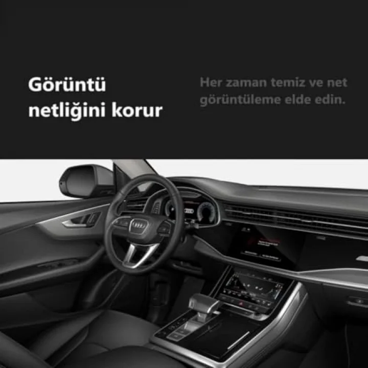 Audi A6 İle Uyumlu Mat Ekran Koruyucu Multimedya Kumanda Gösterge Klima