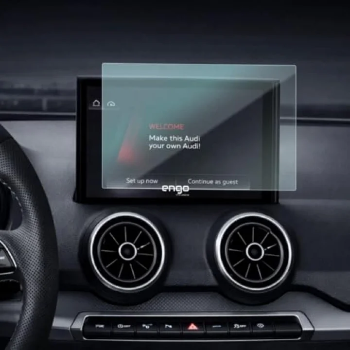 Audi Q2 9 İnç İle Uyumlu Ekran Koruyucu Multimedya 9H Parlak Nano