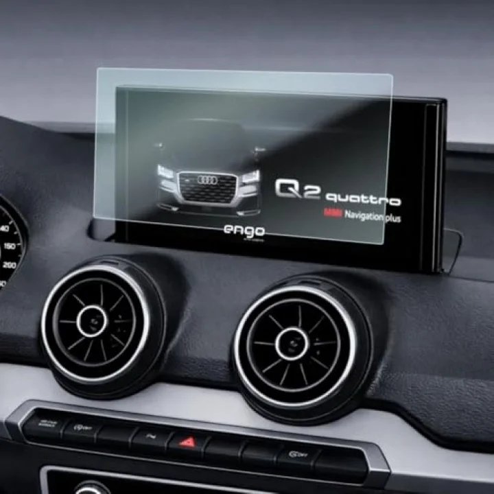 Audi Q2 9 İnç İle Uyumlu Ekran Koruyucu Multimedya 9H Parlak Nano