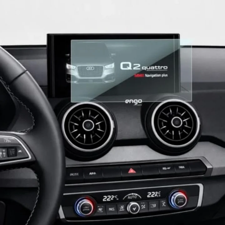 Audi Q2 9 İnç İle Uyumlu Ekran Koruyucu Multimedya 9H Parlak Nano