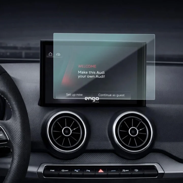 Audi Q2 9 İnç İle Uyumlu Ekran Koruyucu Multimedya 9H Parlak Nano