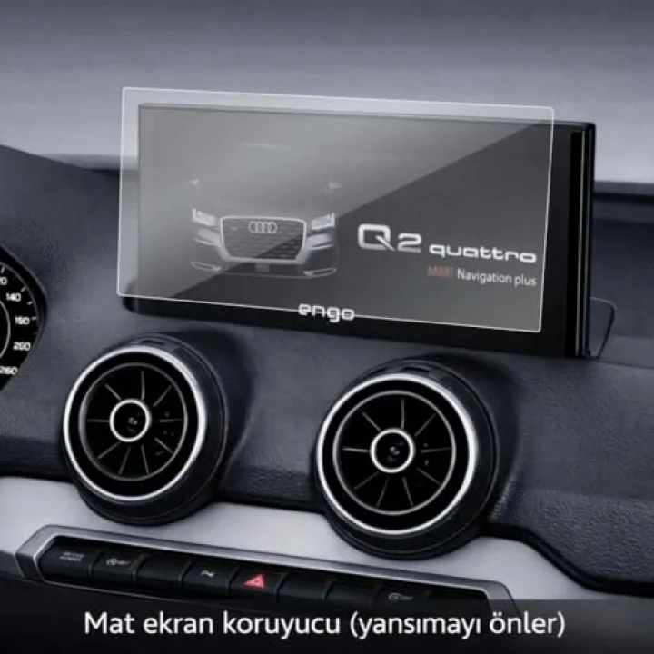 Audi Q2 9 İnç İle Uyumlu Mat Ekran Koruyucu Multimedya 9H Nano