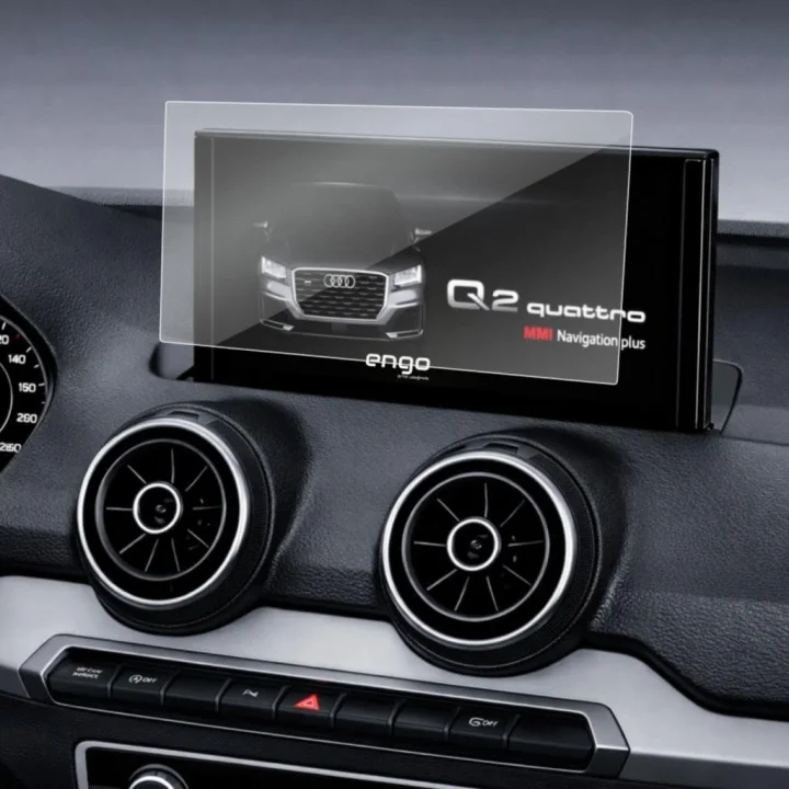 Audi Q2 9 İnç İle Uyumlu Mat Ekran Koruyucu Multimedya 9H Nano