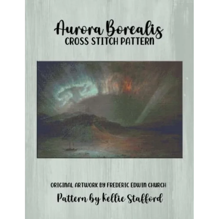 Aurora Borealis Cross Stitch Pattern: Original Artwork by Frederic Edwin Church