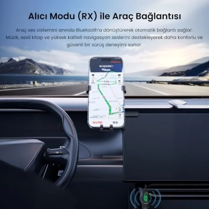 Aux Bluetooth 5.4 Transmitter & Receiver Kablosuz Ses Adaptörü
