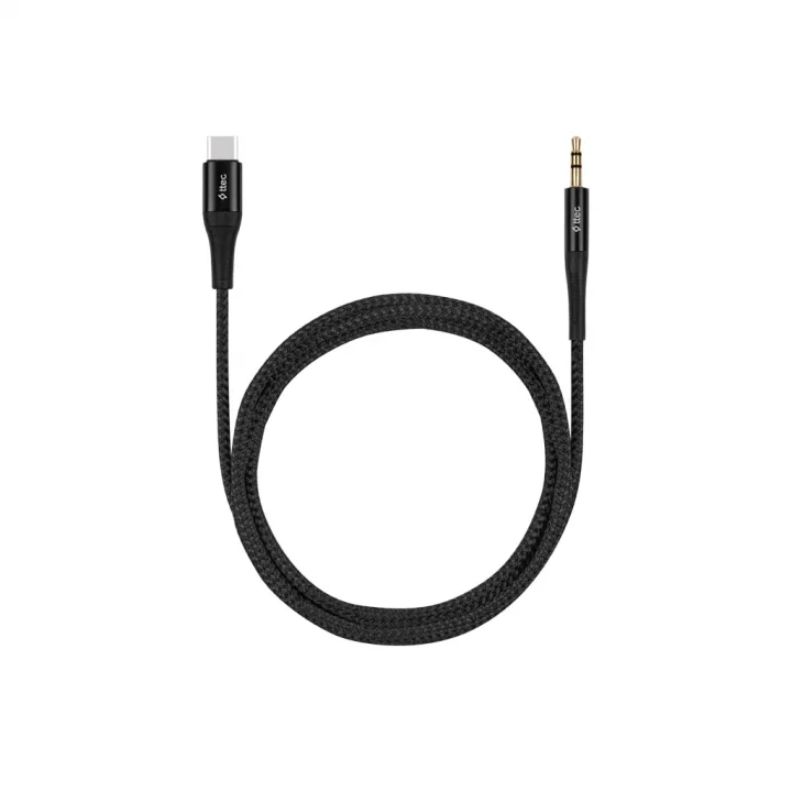Aux - USB-C Ses Kablosu 100cm Siyah