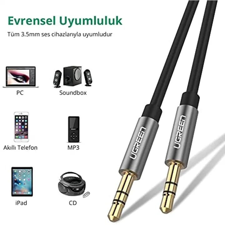 AV119 3.5mm Aux Ses Kablosu, 1.5 Metre