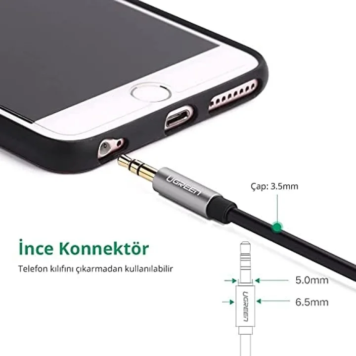 AV119 3.5mm Aux Ses Kablosu, 1.5 Metre