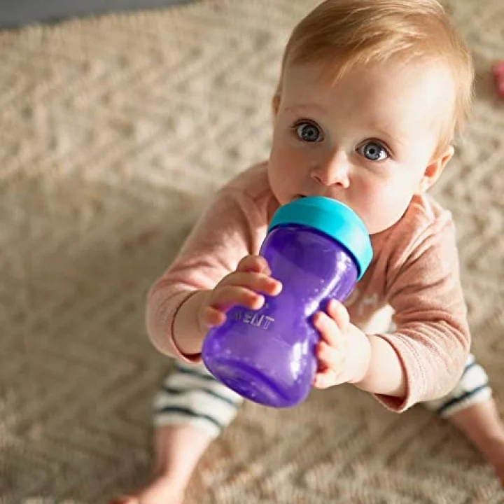 Avent Yumuşak Uçlu Alıştırma Bardağı, 9 Ay, 300 Mililitre, Mor, SCF802/02