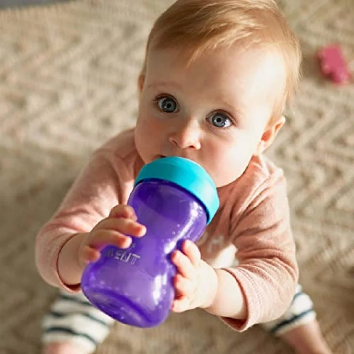 Avent Yumuşak Uçlu Alıştırma Bardağı, 9 Ay, 300 Mililitre, Mor, SCF802/02