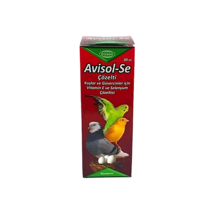 Avisol-Se Kuşlar İçin E Vitamini, 30 Cc