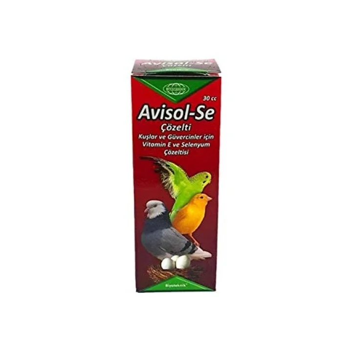 Avisol-Se Kuşlar İçin E Vitamini, 30 Cc
