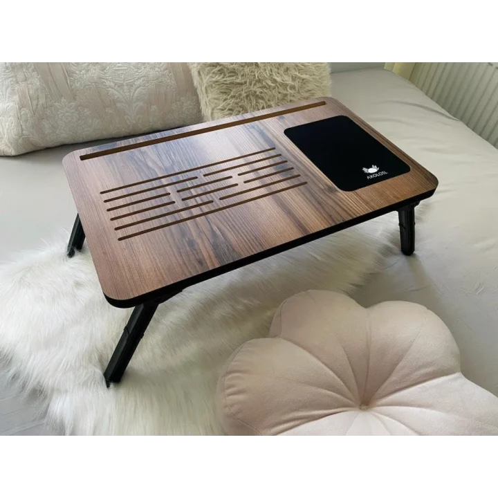Axolotl Foldaway Telefon ve Tablet Bölmeli Katlanır Ayaklı Laptop Sehpası Notebook Bilgisayar Çalışma Masa Lidya