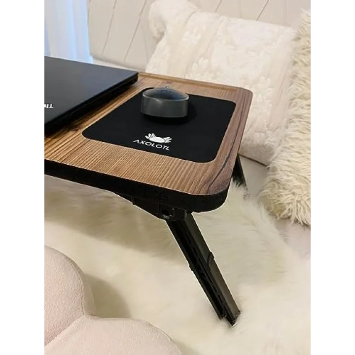 Axolotl Foldaway Telefon ve Tablet Bölmeli Katlanır Ayaklı Laptop Sehpası Notebook Bilgisayar Çalışma Masa Lidya