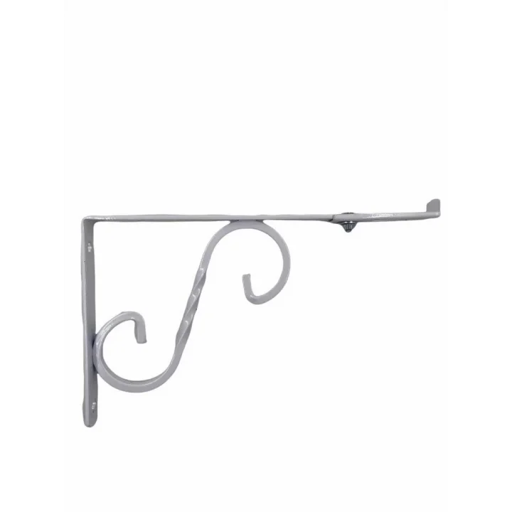 Mey İthalat® Ayarlı Ferforje Raf Altı No:2 Beyaz 20X15