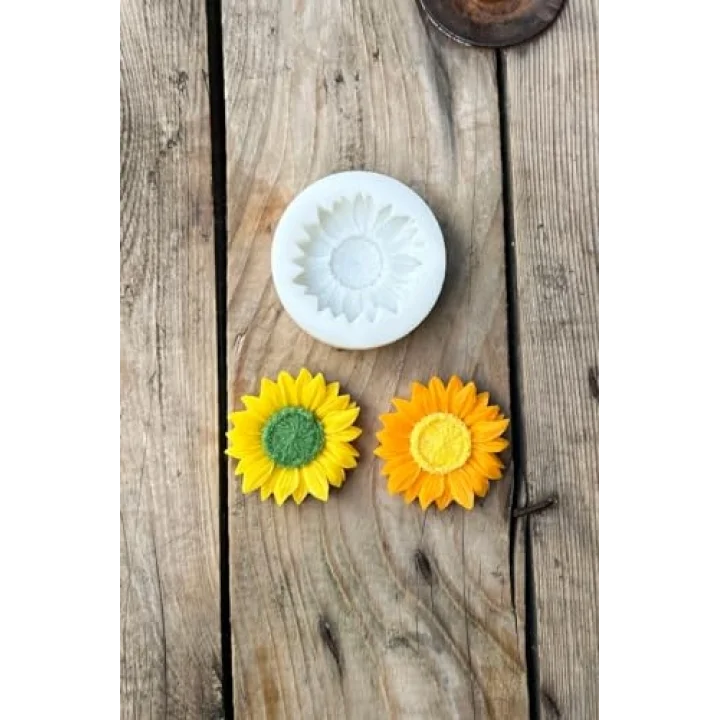 Ayçiçeği Tekli Mum Kalıbı (Silikon) (1 Adet)