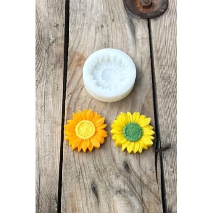 Ayçiçeği Tekli Mum Kalıbı (Silikon) (1 Adet)
