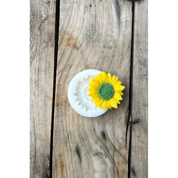Ayçiçeği Tekli Mum Kalıbı (Silikon) (1 Adet)