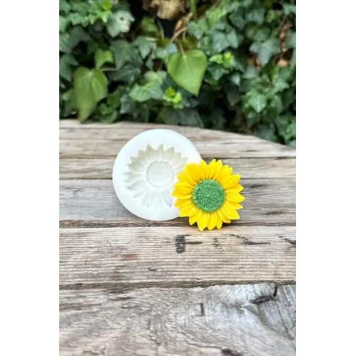 Ayçiçeği Tekli Mum Kalıbı (Silikon) (1 Adet)