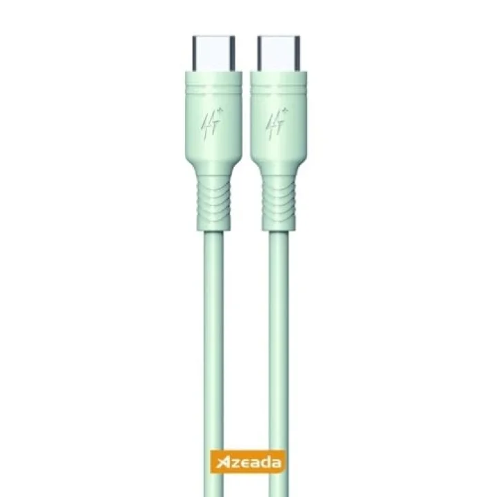 Azeada 60W Type-C to Type-C Şarj ve Data Kablosu 1m Yeşil PD-B82AY(Yeşil, Type-C to Type-C)