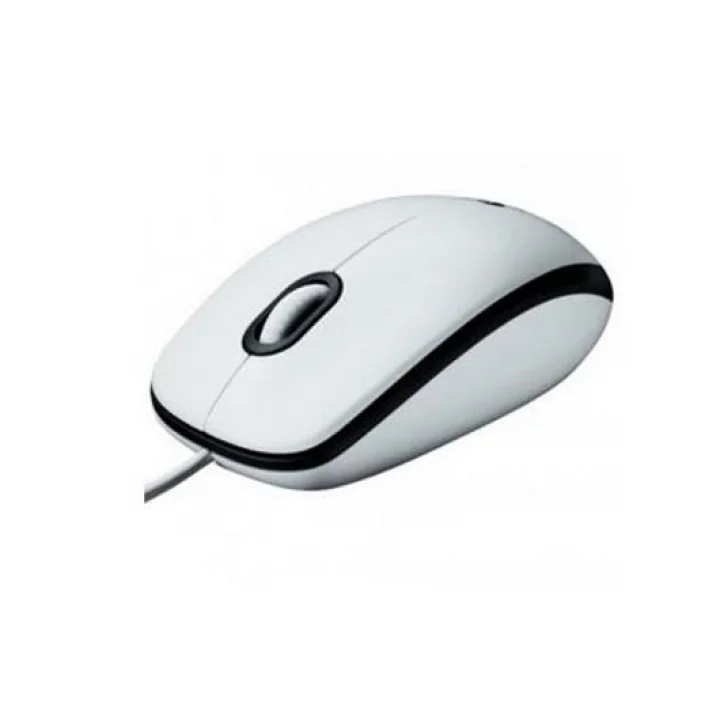 B100 Optik USB Kablolu Mouse, Sağ ve Sol Elle Kullanıma Uygun, Windows, Linux ve Mac ile Uyumlu, Beyaz