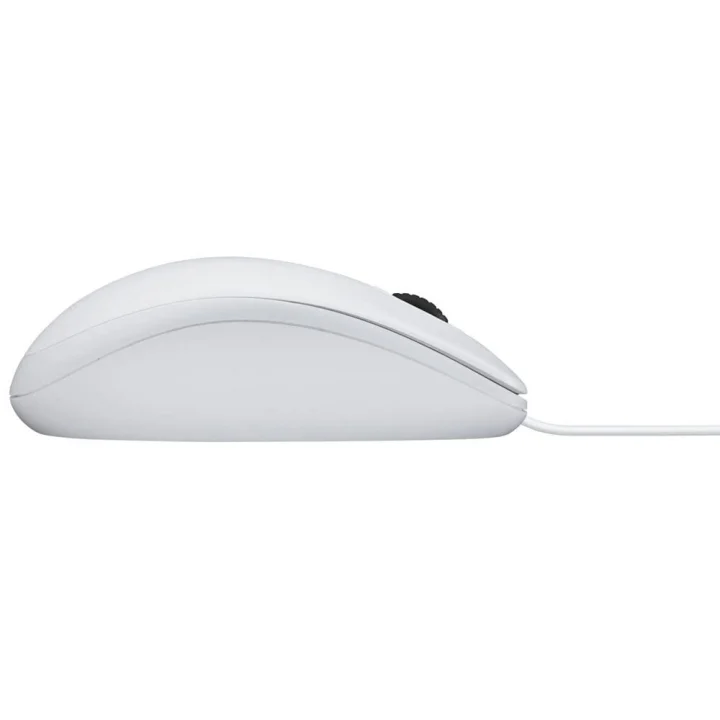 B100 Optik USB Kablolu Mouse, Sağ ve Sol Elle Kullanıma Uygun, Windows, Linux ve Mac ile Uyumlu, Beyaz