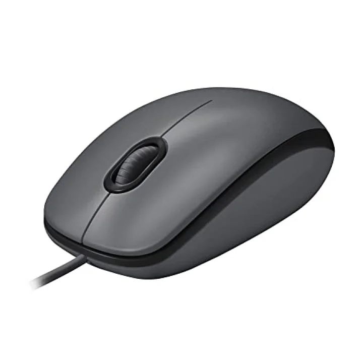 B100 Optik USB Kablolu Mouse, Sağ ve Sol Elle Kullanıma Uygun, Windows, Linux ve Mac ile Uyumlu, Siyah