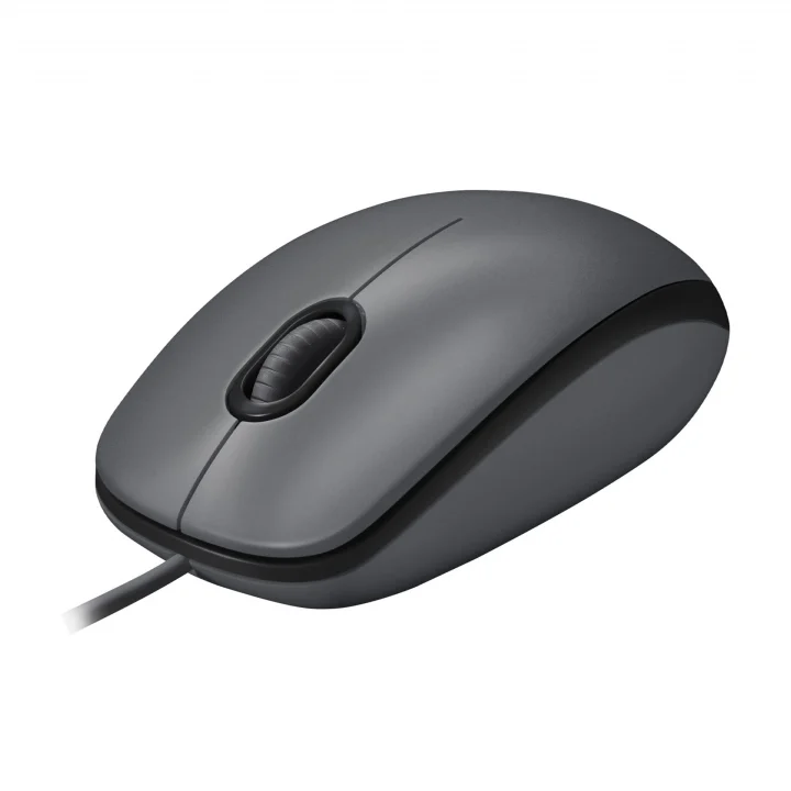 B100 Optik USB Kablolu Mouse, Sağ ve Sol Elle Kullanıma Uygun, Windows, Linux ve Mac ile Uyumlu, Siyah