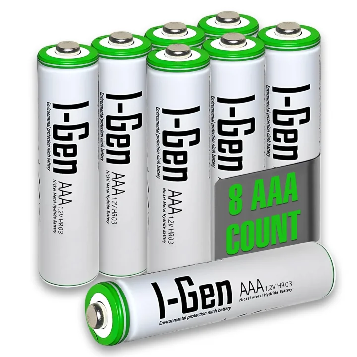 B109 8 Adet AAA 900 Mah Şarj Edilebilir İnce Kalem Pil 1.2V Ni-MH Şarjlı Pil