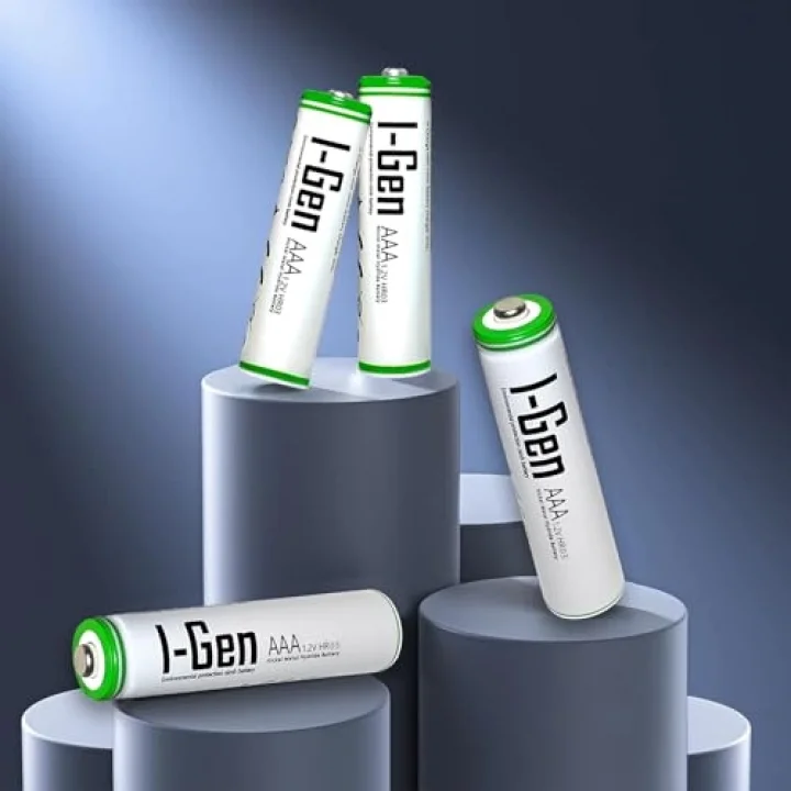 B137 2 Adet AAA 650 mAh Şarj Edilebilir İnce Kalem Pil 1.2V Ni-MH Şarjlı Pil