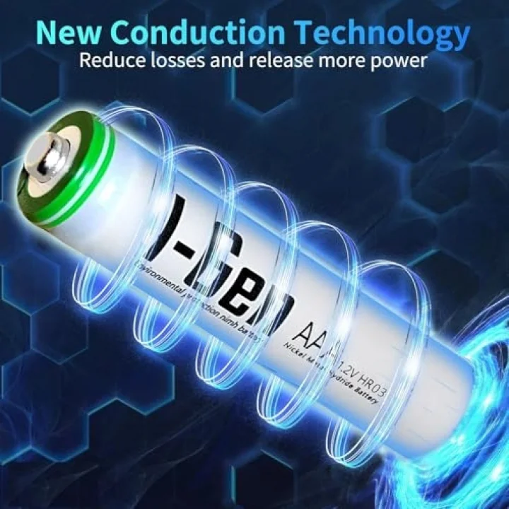 B137 2 Adet AAA 650 mAh Şarj Edilebilir İnce Kalem Pil 1.2V Ni-MH Şarjlı Pil