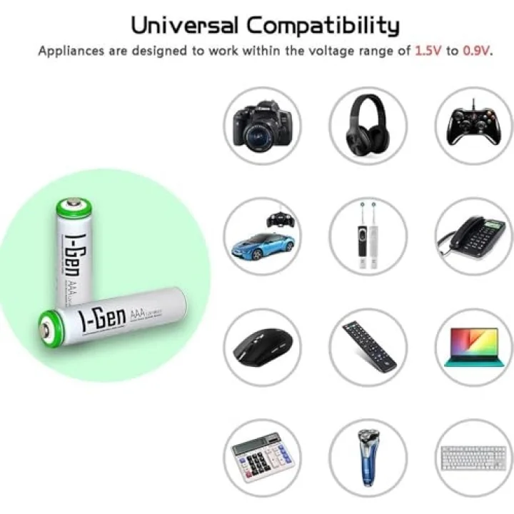 B137 2 Adet AAA 650 mAh Şarj Edilebilir İnce Kalem Pil 1.2V Ni-MH Şarjlı Pil