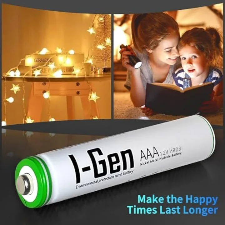 B137 2 Adet AAA 650 mAh Şarj Edilebilir İnce Kalem Pil 1.2V Ni-MH Şarjlı Pil