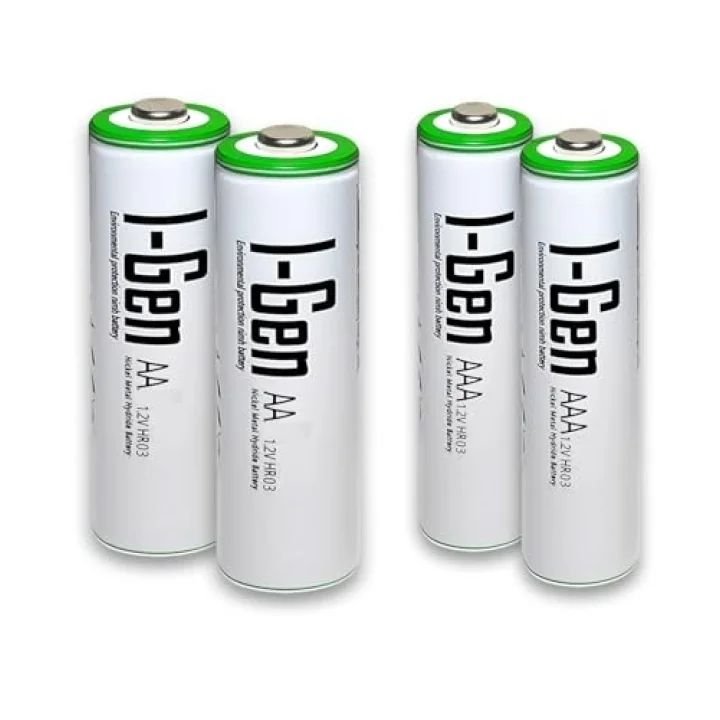 B180 2 Adet AA 2700 mAh Şarjlı Kalem Pil + 2 Adet AAA 900 mAh Şarjlı İnce Kalem Pil 1.2V NI-MH