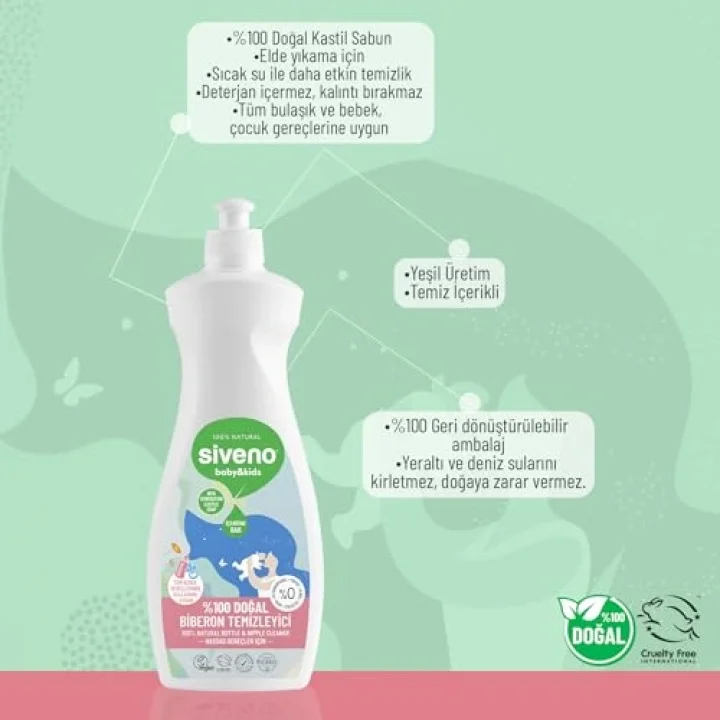 Baby Doğal Emzik ve Biberon Temizleyici 500 ml