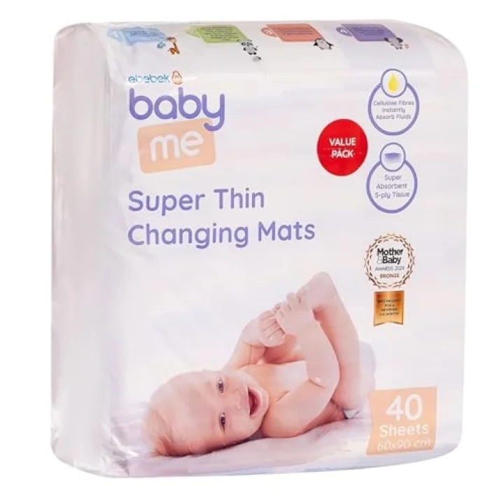 Baby Me Süper İnce Alt Değiştirme Örtüsü 60x90 cm 40 Adet