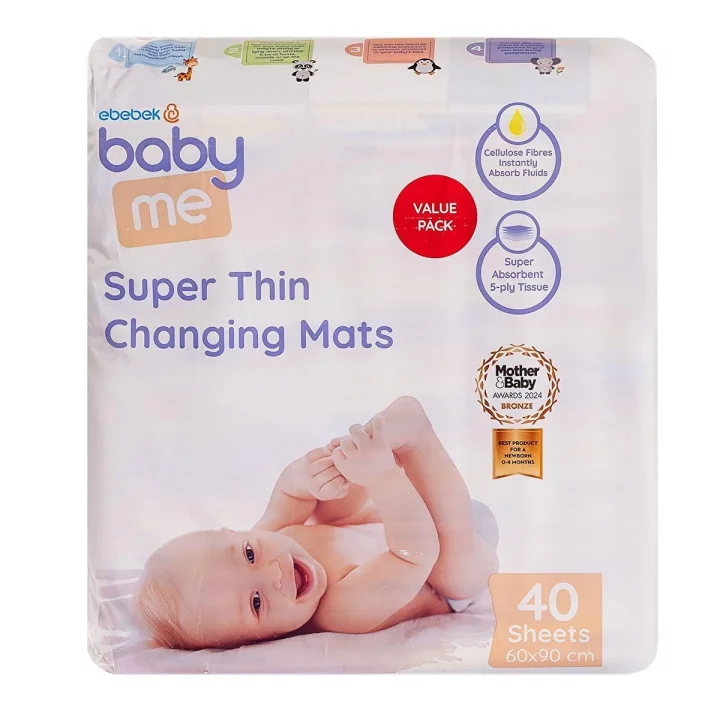 Baby Me Süper İnce Alt Değiştirme Örtüsü 60x90 cm 40 Adet