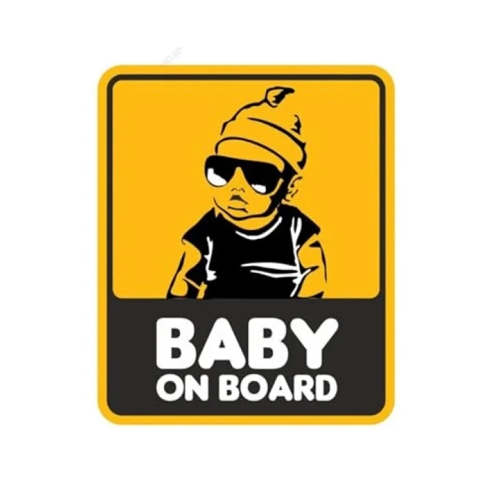 Baby On Board Arabada Bebek Var Sticker 14CM