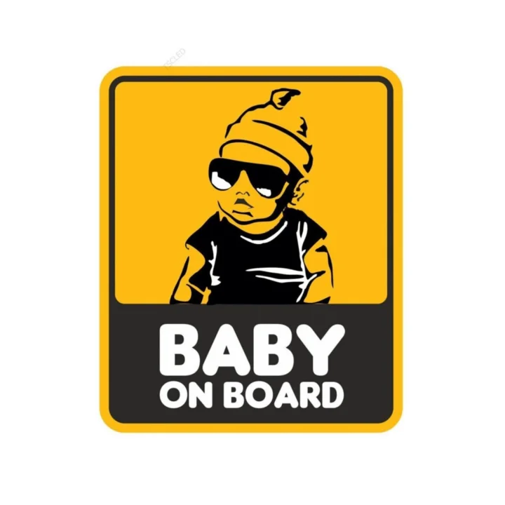 Baby On Board Arabada Bebek Var Sticker 14CM