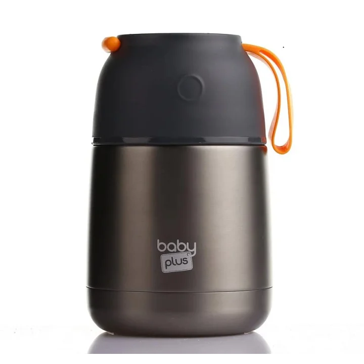 Baby Plus Vakumlu Çift Taraflı Bebek Mama Saklama Termosu 450 ml