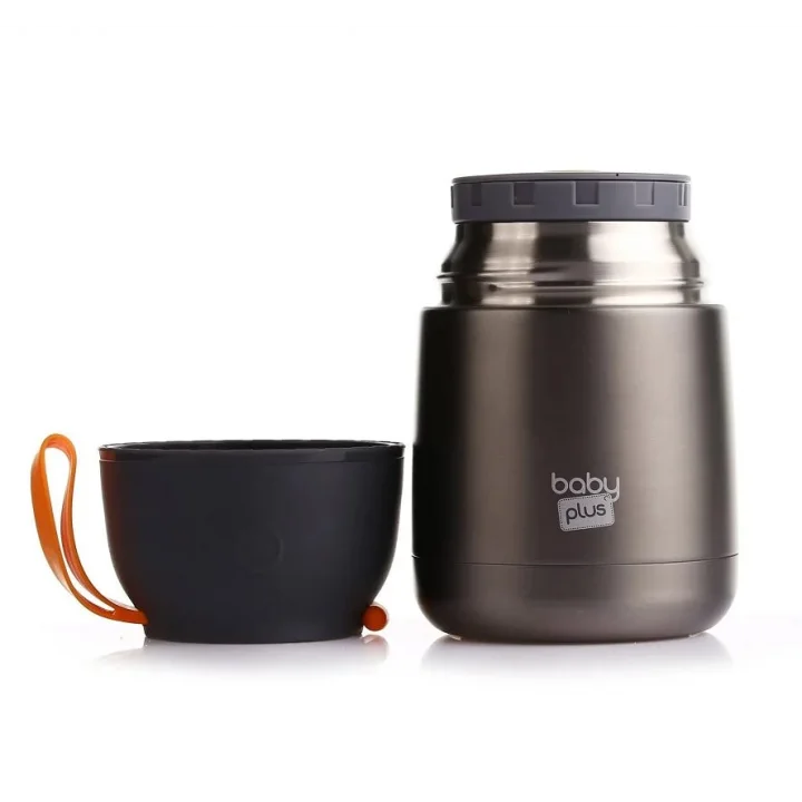 Baby Plus Vakumlu Çift Taraflı Bebek Mama Saklama Termosu 450 ml