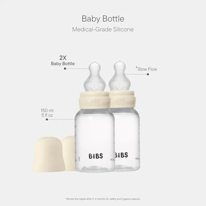 Baby PP Bott.Silikon İkili Biberon Ivory150ml