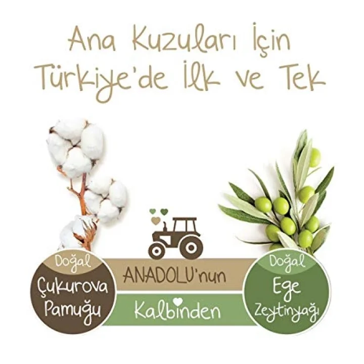Baby Turco Doğadan 1 Beden Newborn Bebek Bezi (1 x 40 Adet)