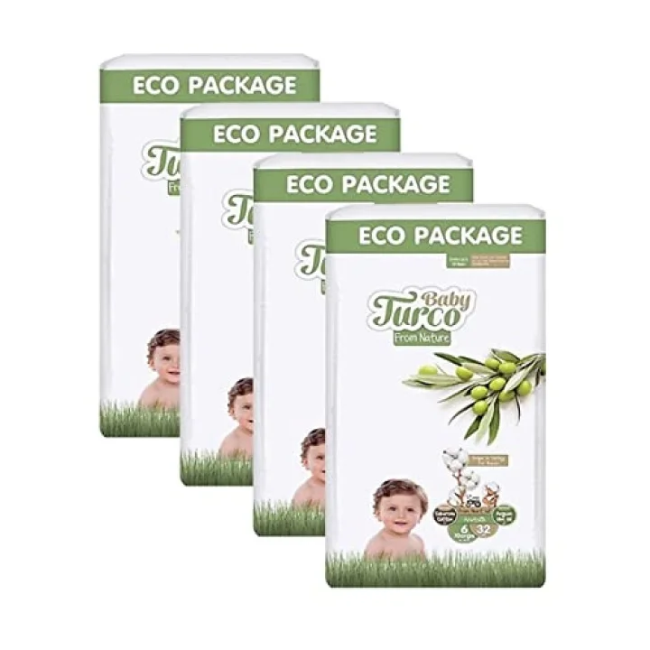 Baby Turco Doğadan 6 Beden X Large 32x4 128 Adet Bebek Bezi