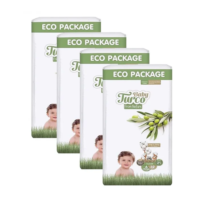 Baby Turco Doğadan 6 Beden X Large 32x4 128 Adet Bebek Bezi