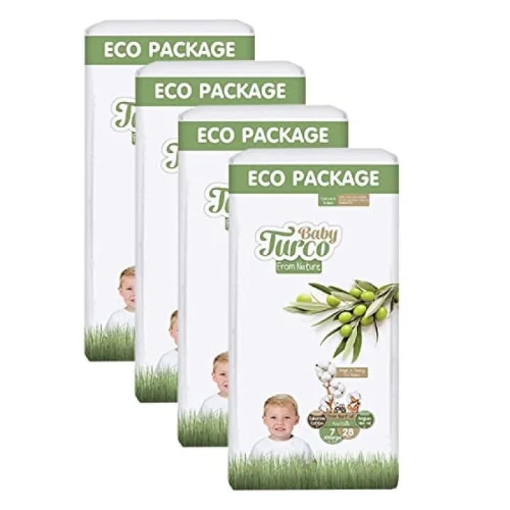 Baby Turco Doğadan 7 Beden XX Large 28x4 112 Adet Bebek Bezi