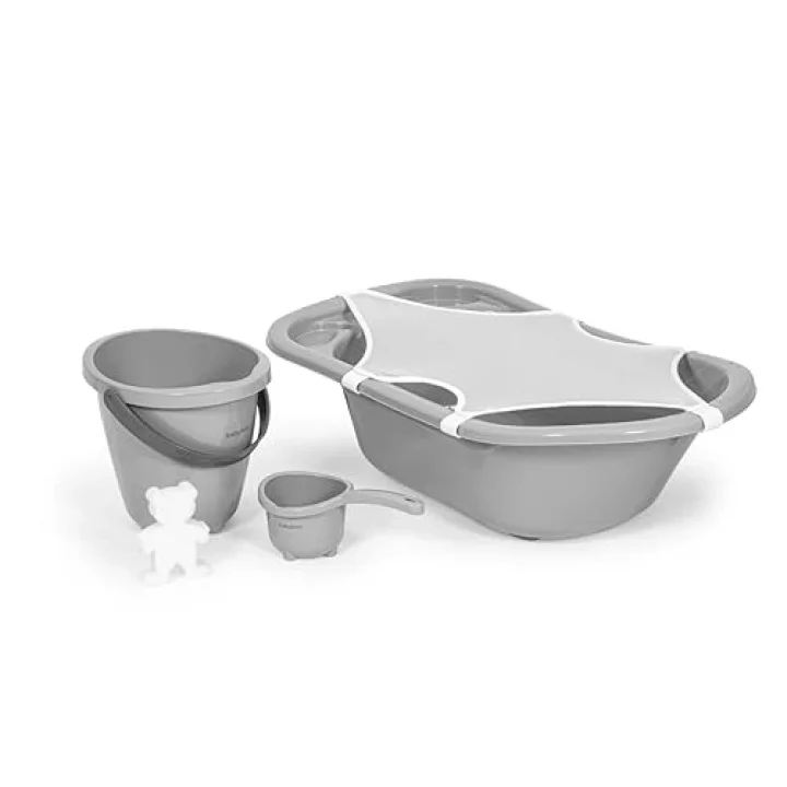 BABYJEM BEBEK BANYO SETİ 5 PARÇA GRİ