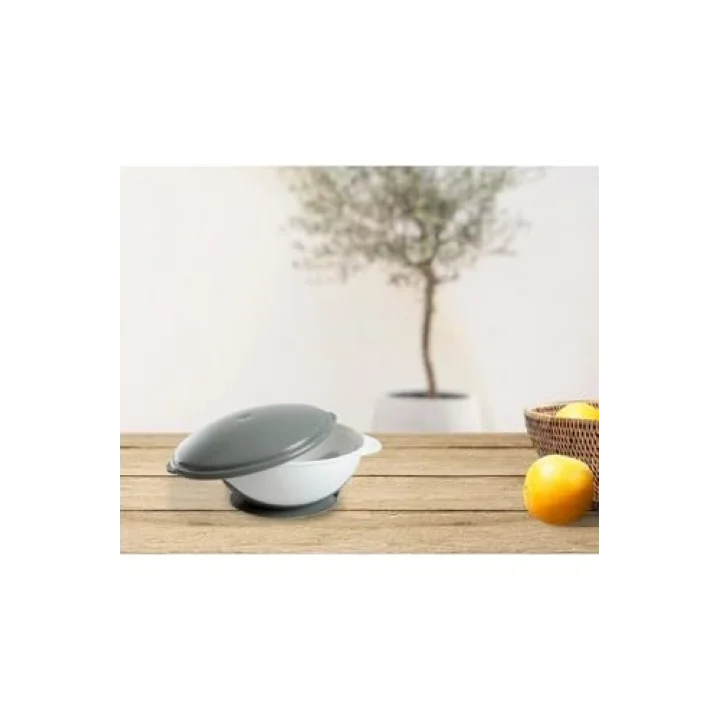 Babyjem Vakumlu Mama Tabağı 565 Gri Çok Renkli 8681049245656