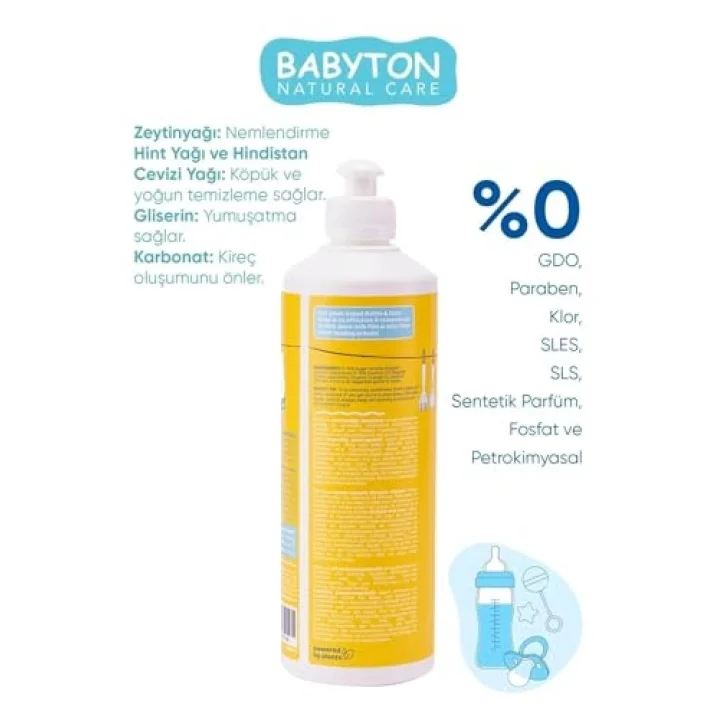 BABYTON Emzik Ve Biberon Temizleyici 3Lü Set 500 Ml